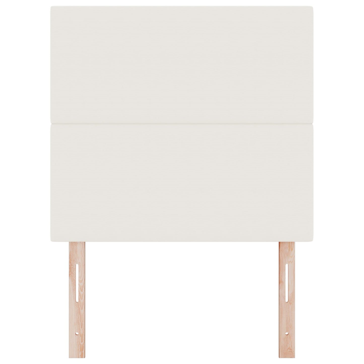 Testiera vidaXL Design Semplice Crema 80 cm in Tessuto Vellutato