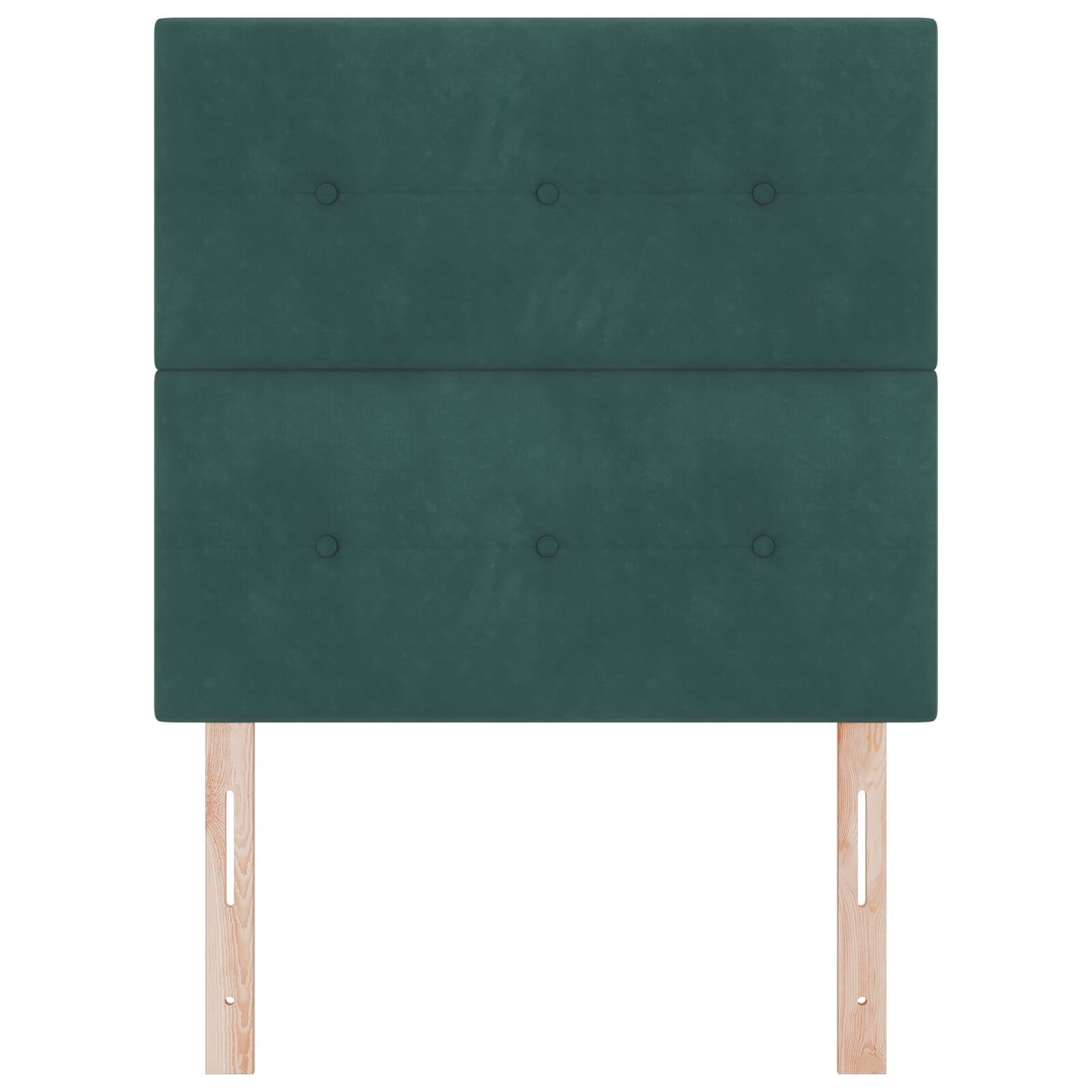 Testiera vidaXL con bottoni trapuntati Verde Scuro 90 cm in Velluto