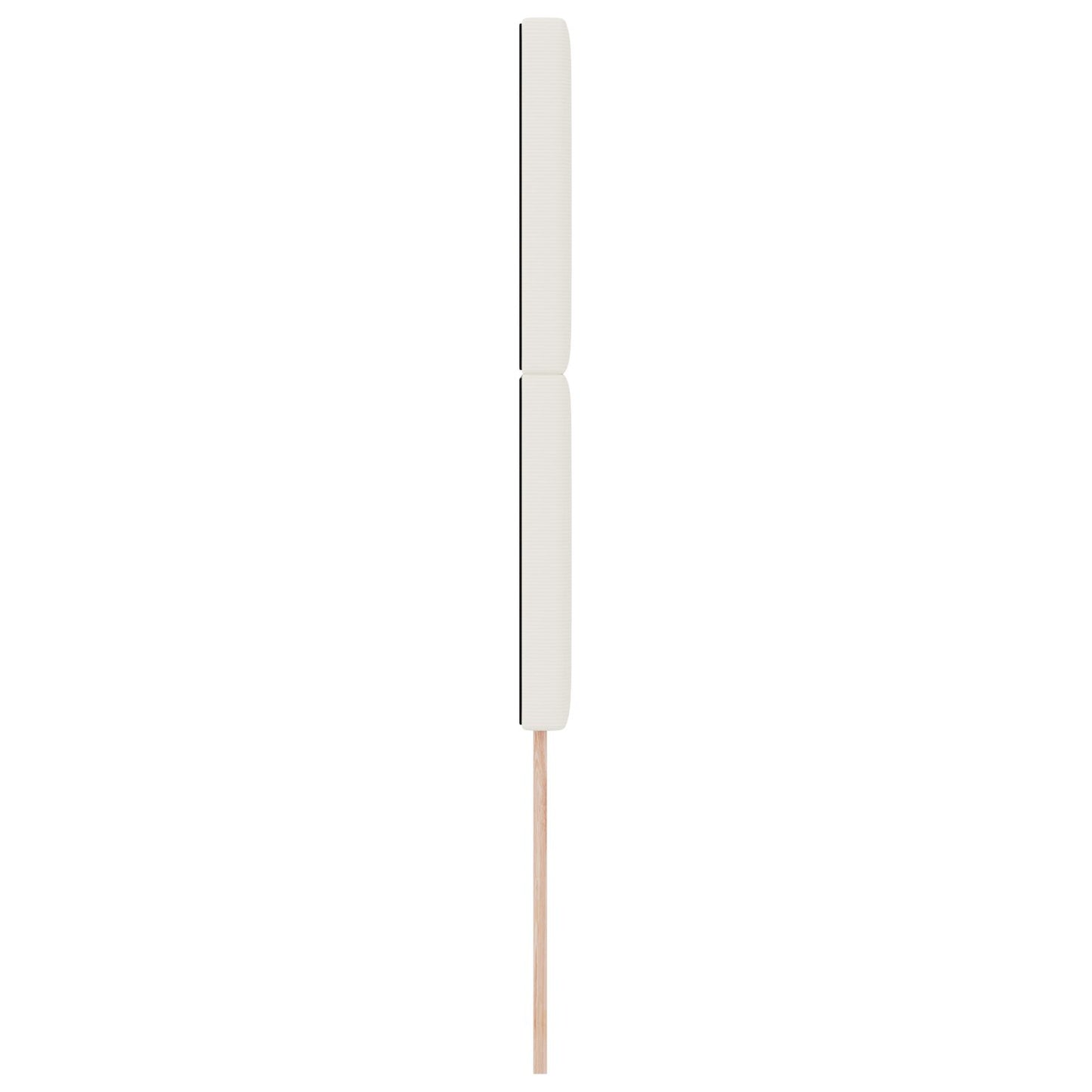 Testiera vidaXL Design Semplice Crema 80 cm in Tessuto Vellutato