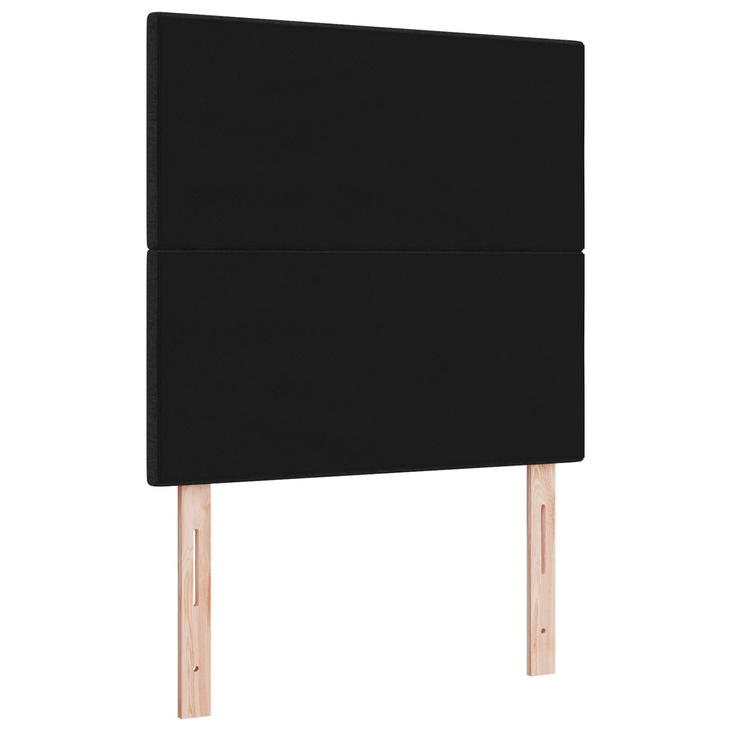 testiera vidaXL con bottoni trapuntati nera 90 cm in tessuto