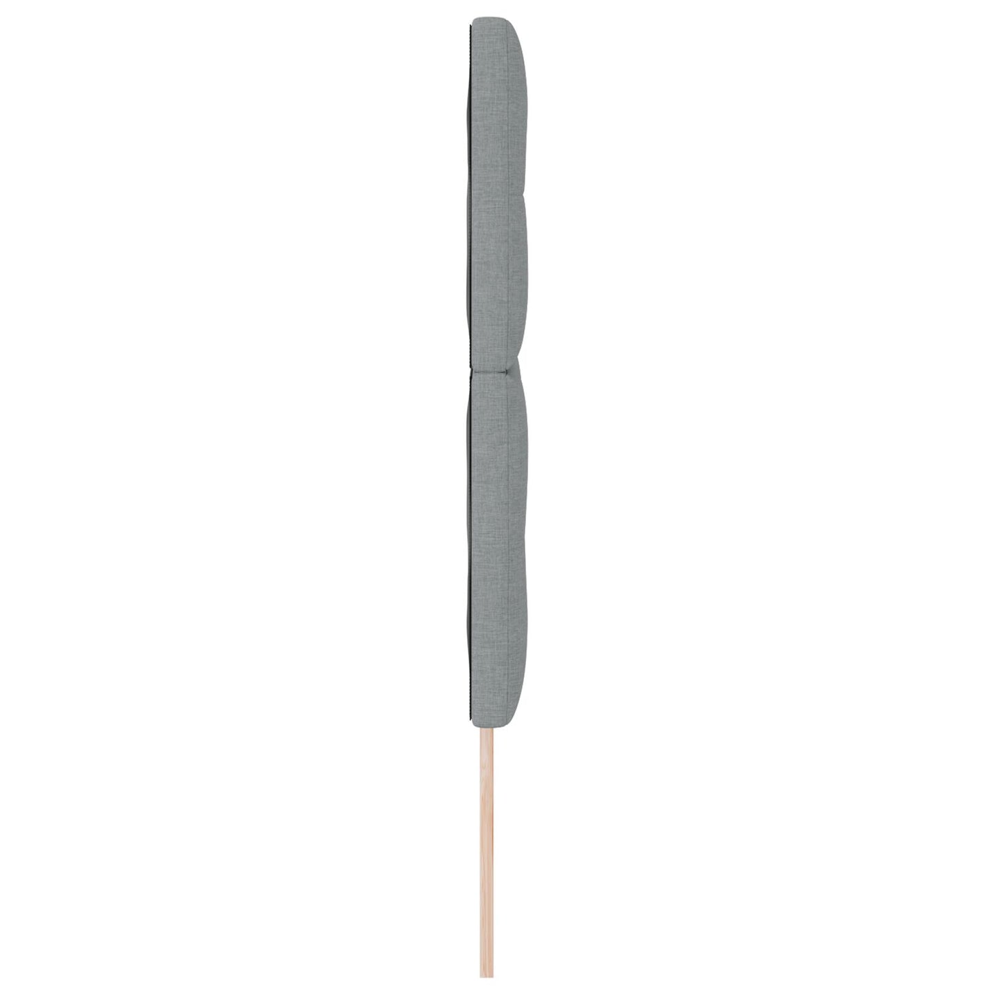 Testiera vidaXL Imbottita Grigia Chiara 140 cm in Tessuto