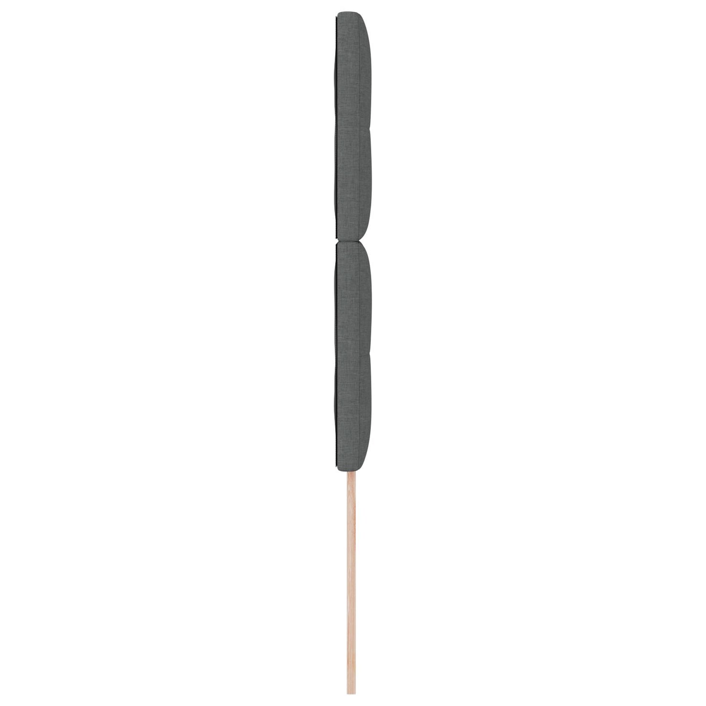 Testiera vidaXL con bottoni imbottita grigia scura 80 cm in tessuto