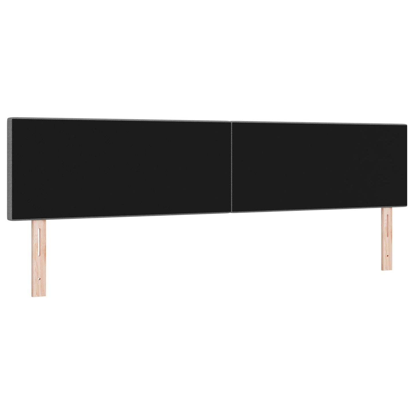 Testata LED Design Semplice Grigio Chiaro 100 cm in Tessuto di Corduroy