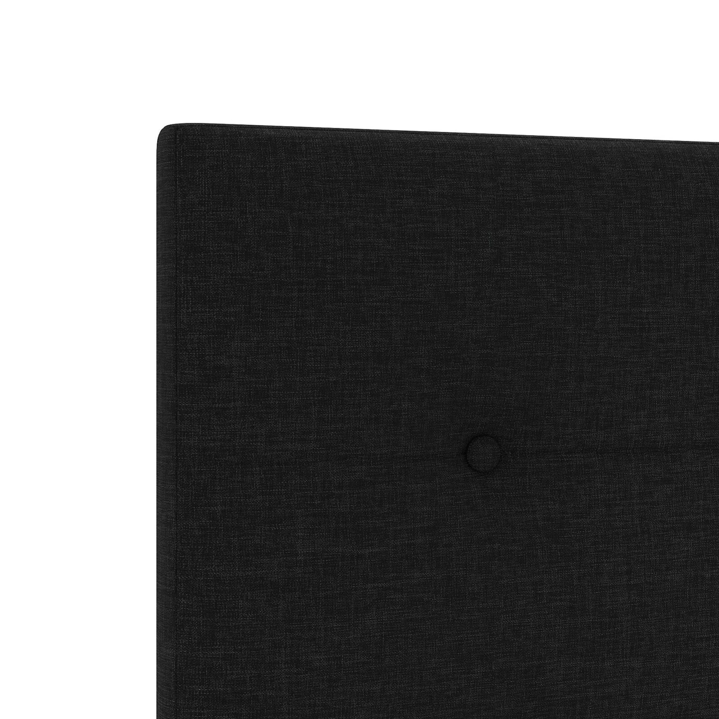 testiera vidaXL con bottoni trapuntati nera 90 cm in tessuto