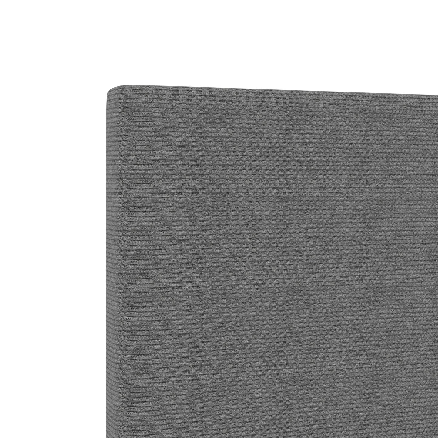 Testata LED Design Semplice Grigio Chiaro 100 cm in Tessuto di Corduroy