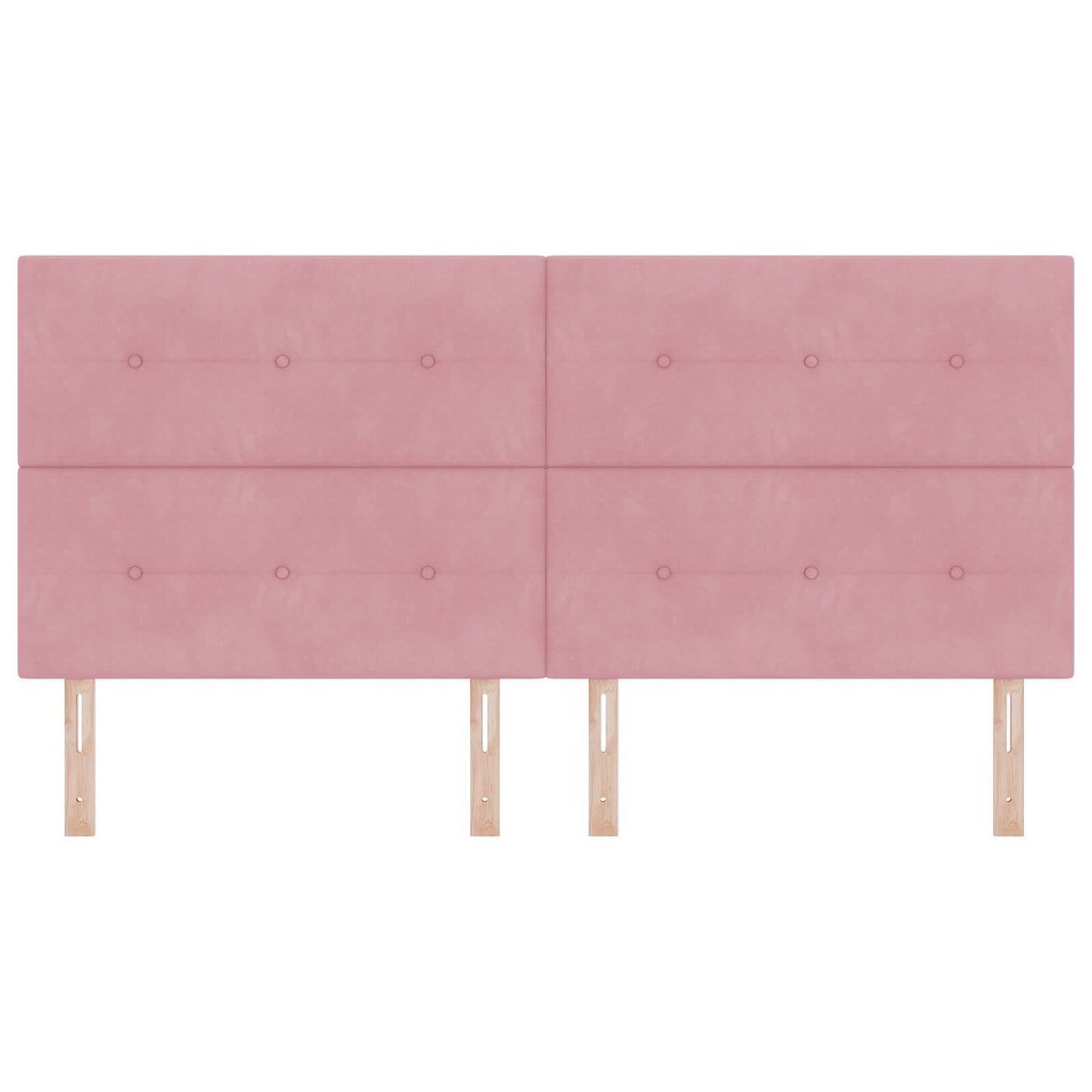 Testiera imbottita vidaXL Rosa 200 cm in Velluto