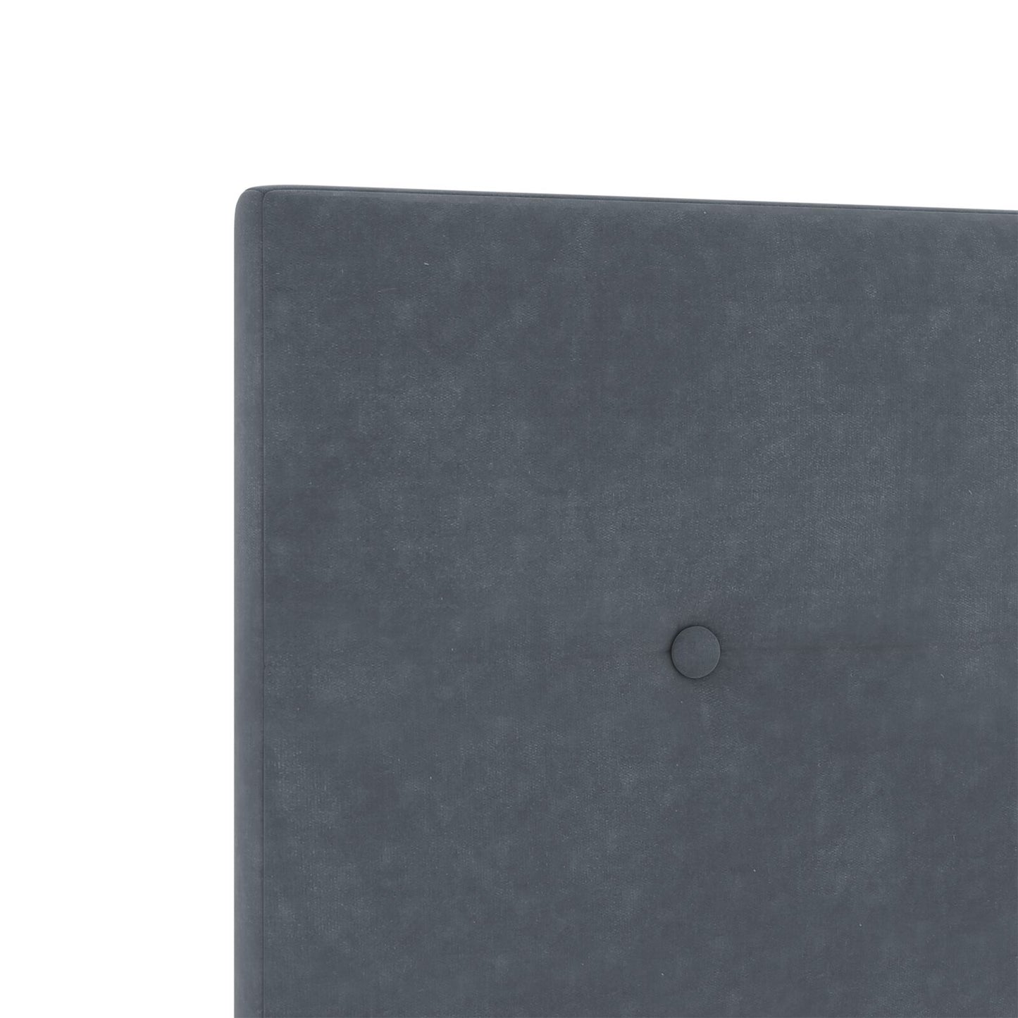 Testiera Button Tufted Grigio Scuro 80 cm in Velluto