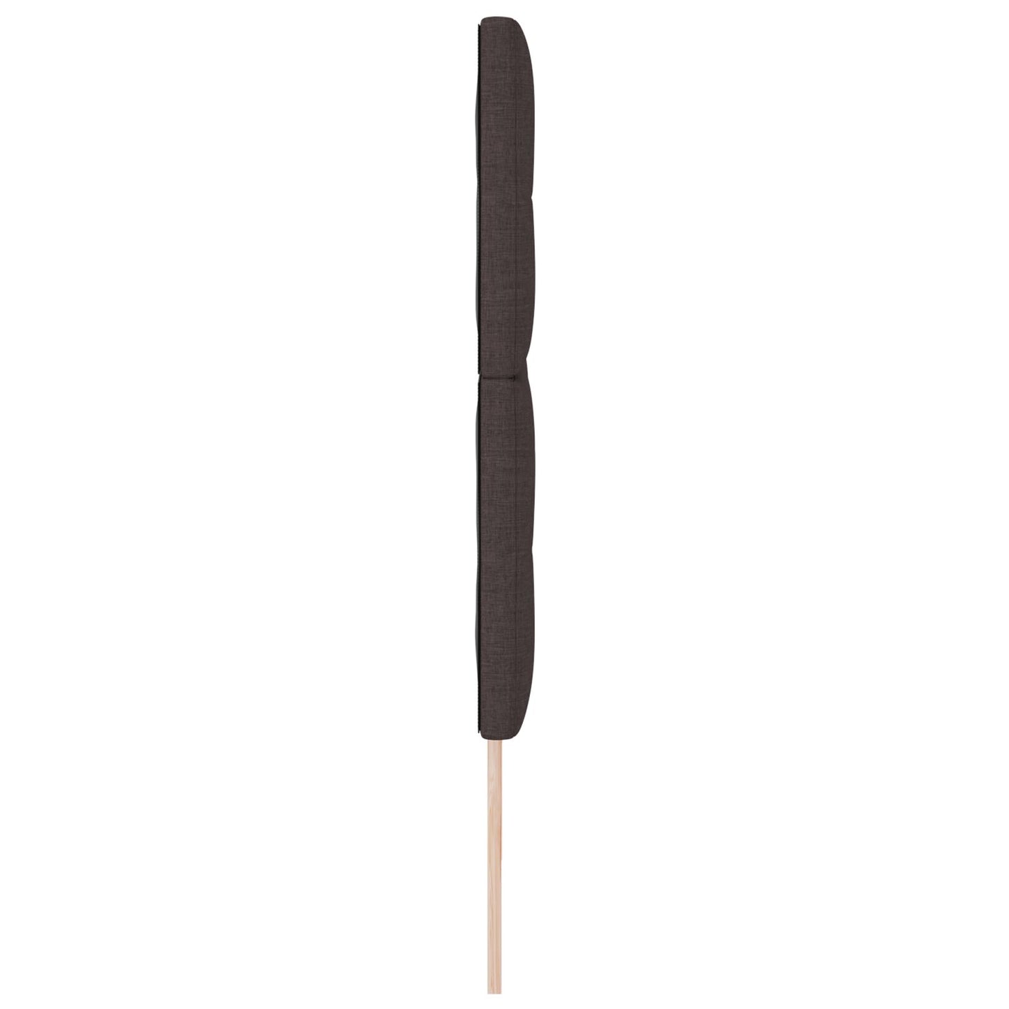 testiera vidaXL con bottoni, color marrone scuro, 200 cm in tessuto