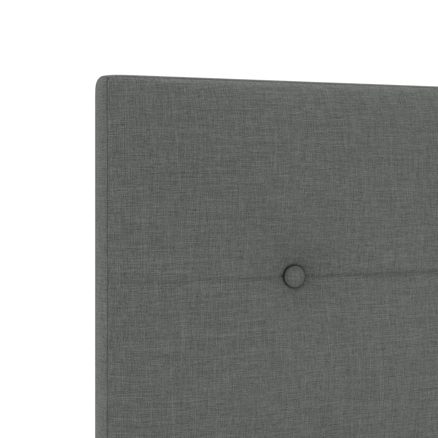 Testiera vidaXL con bottoni imbottita grigia scura 80 cm in tessuto