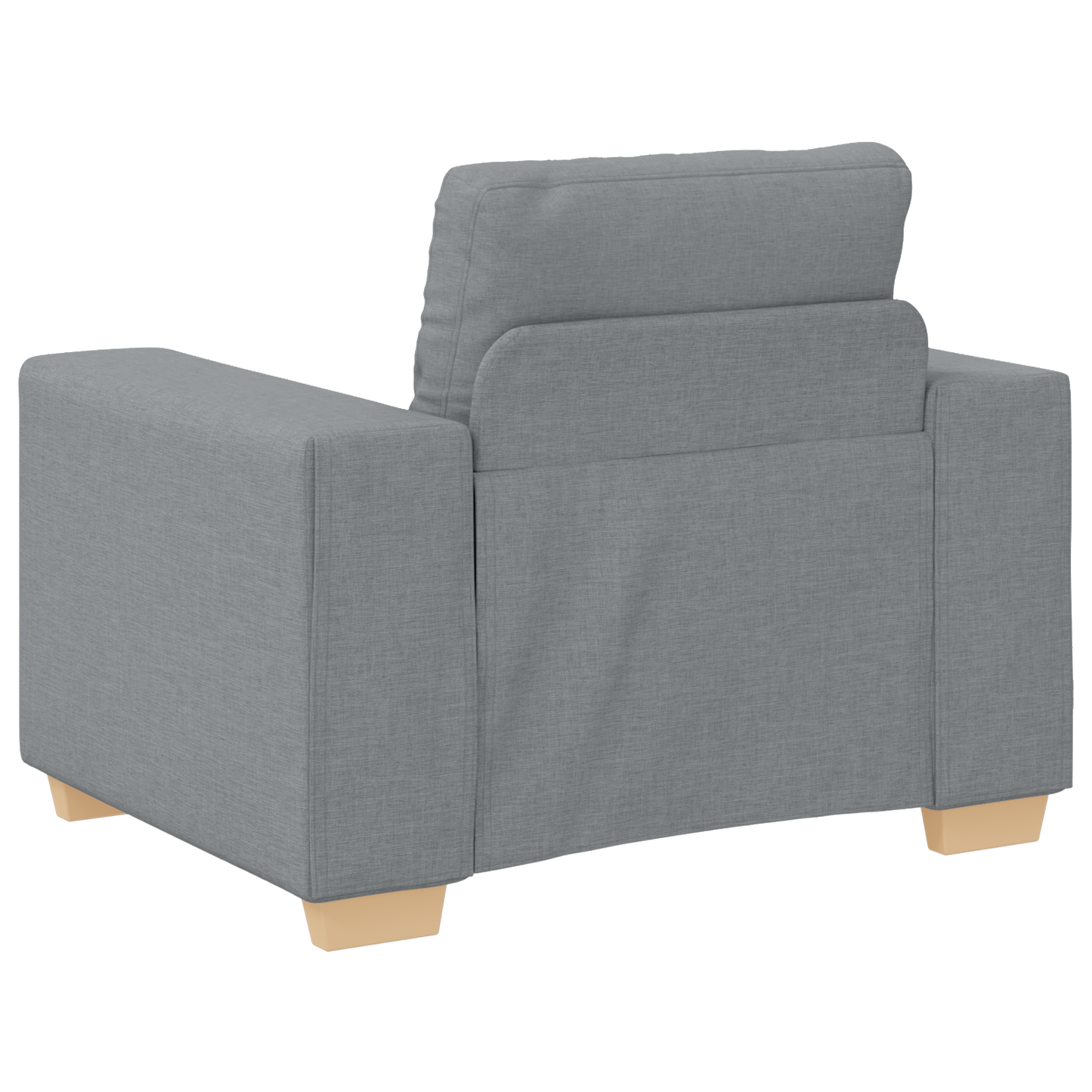 Set di divani con cuscino con cuscino 3 pcs Grigio Tessuto
