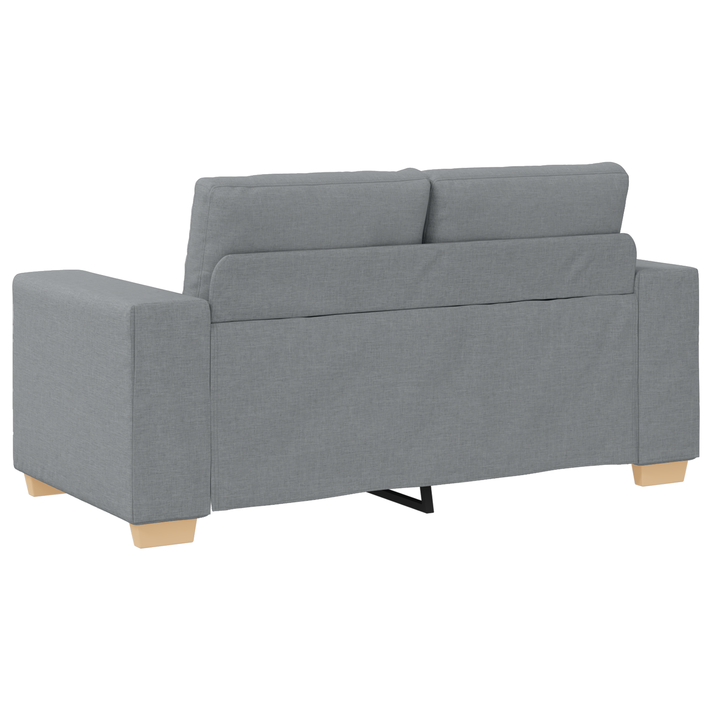 Set di divani con cuscino con cuscino 3 pcs Grigio Tessuto