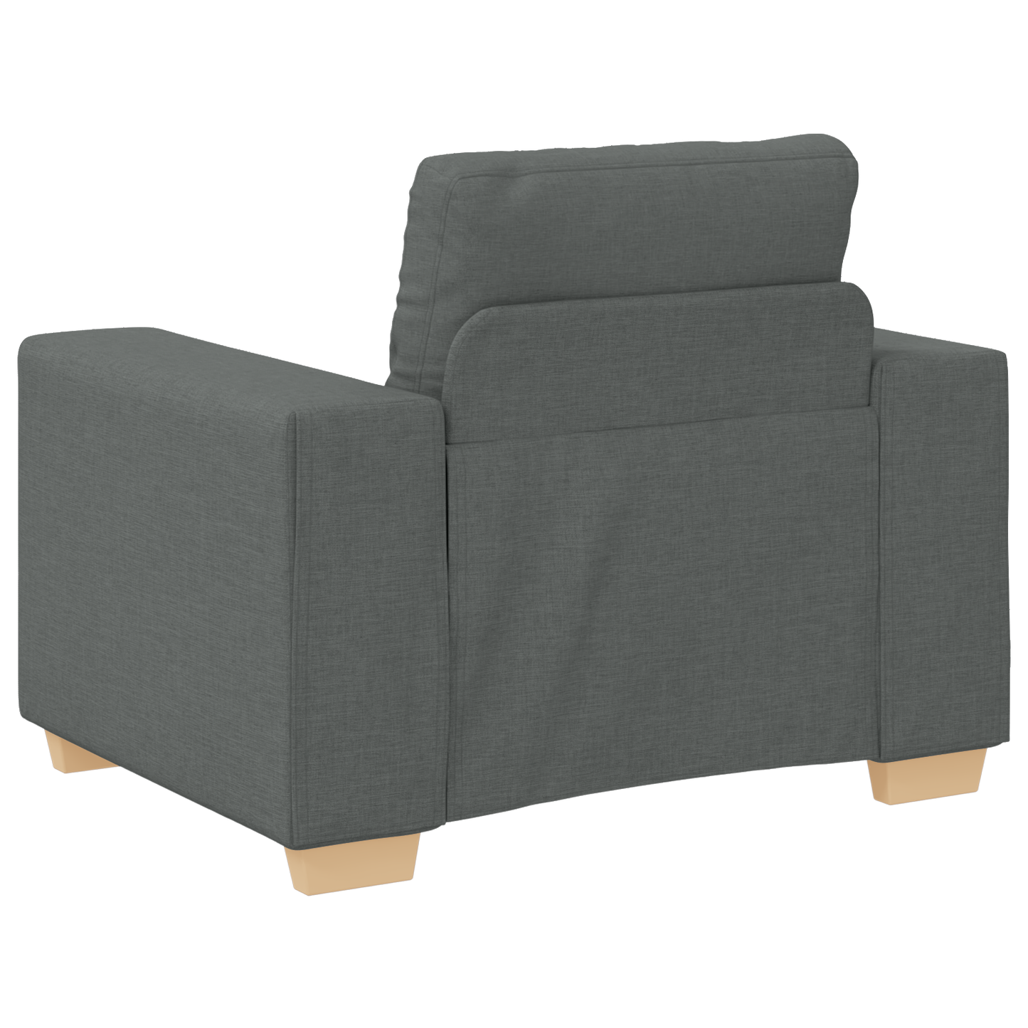 Set di divani con cuscino con cuscino 3 pcs Grigio Tessuto