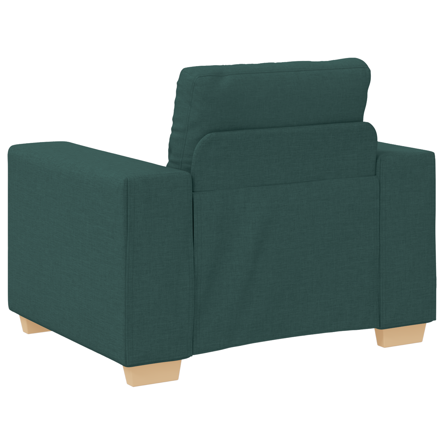 Set di divani con cuscino con cuscino 3 pcs Verde Scuro Tessuto