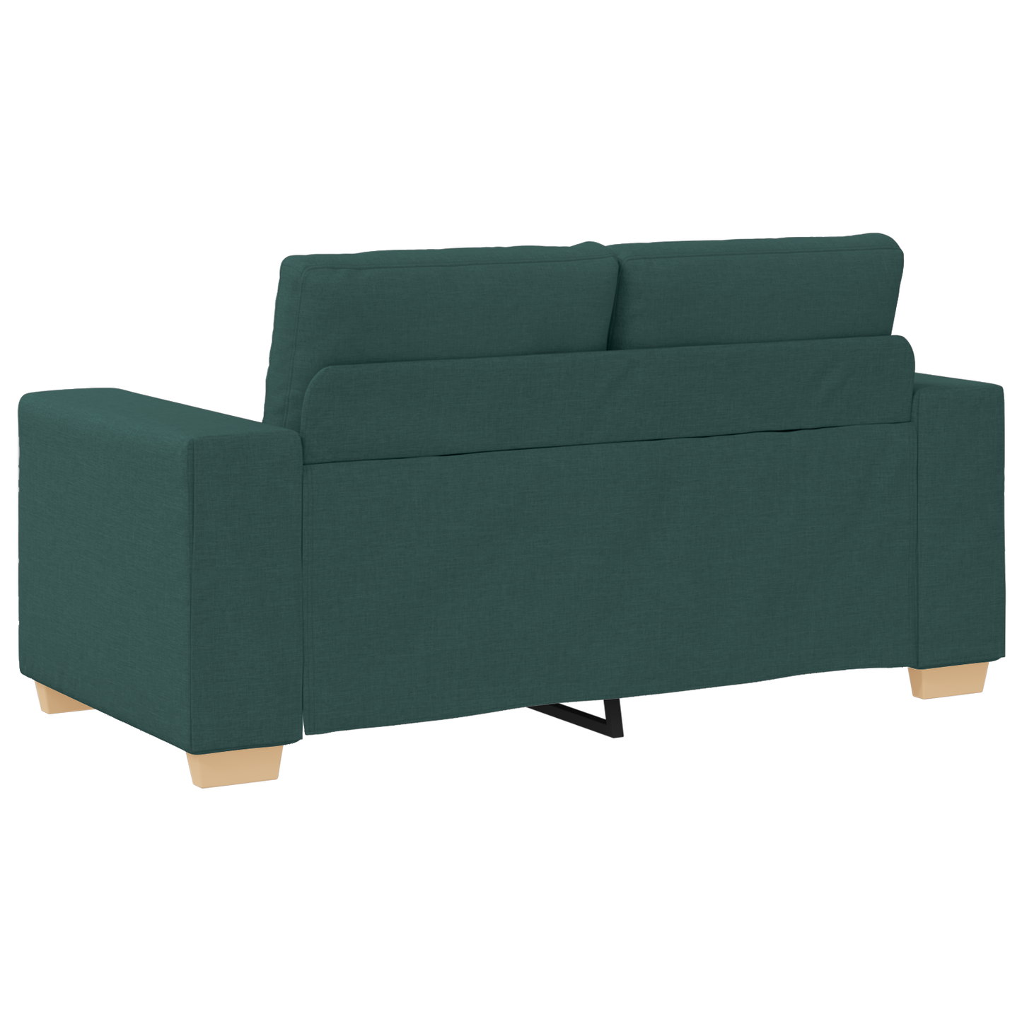 Set di divani con cuscino con cuscino 3 pcs Verde Scuro Tessuto