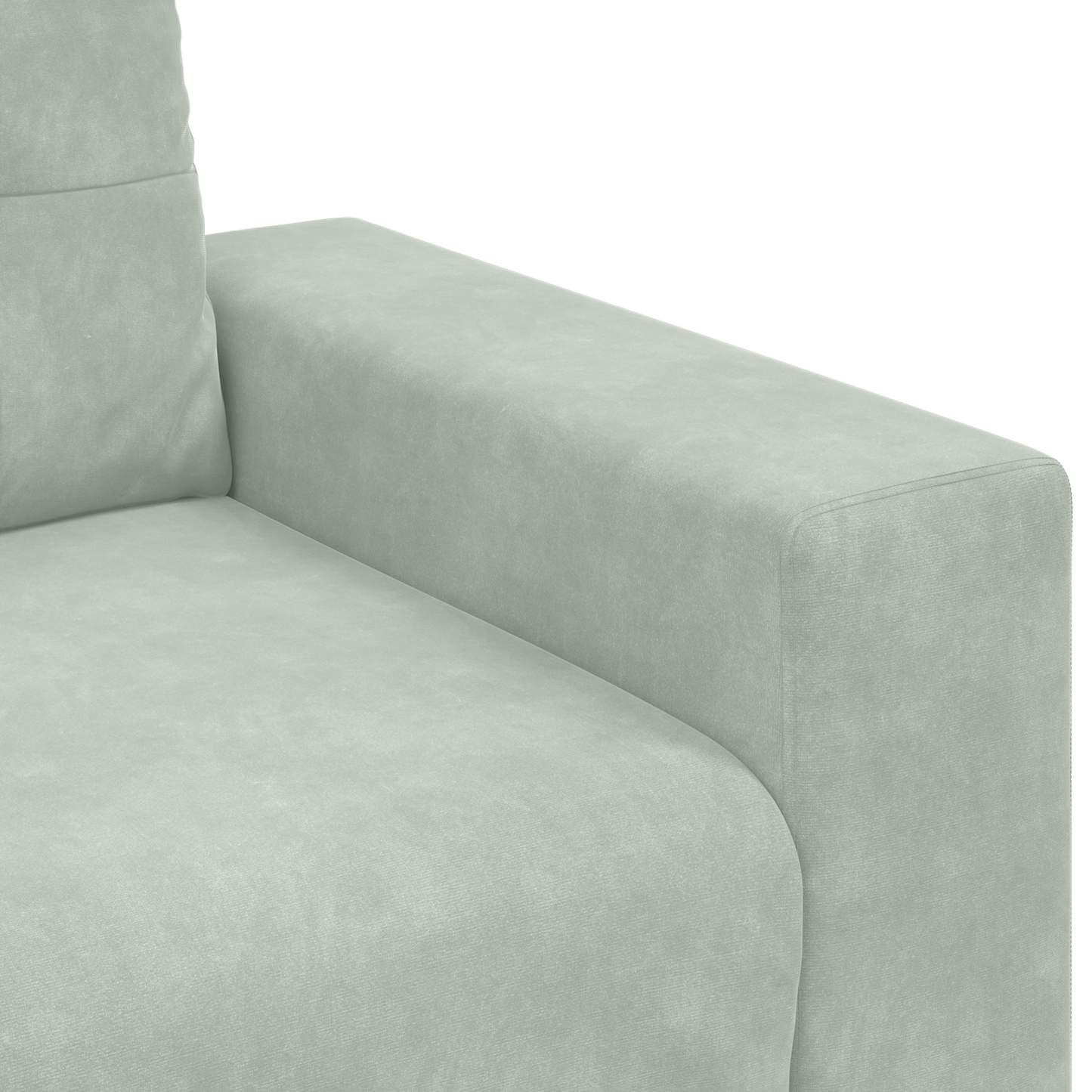 Set di divani con cuscino 3 pcs Grigio 221 x 78 x 80 cm Velluto
