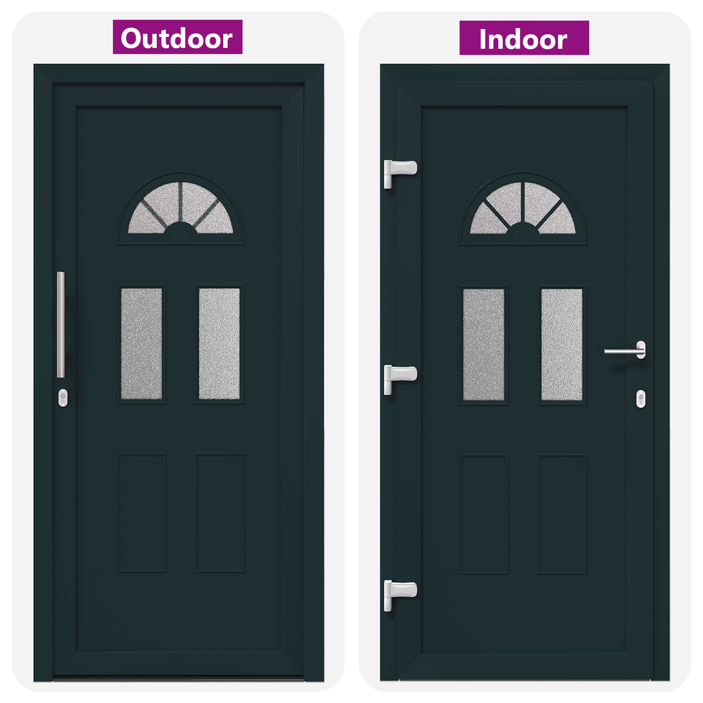 Porta Frontale Antracite PVC