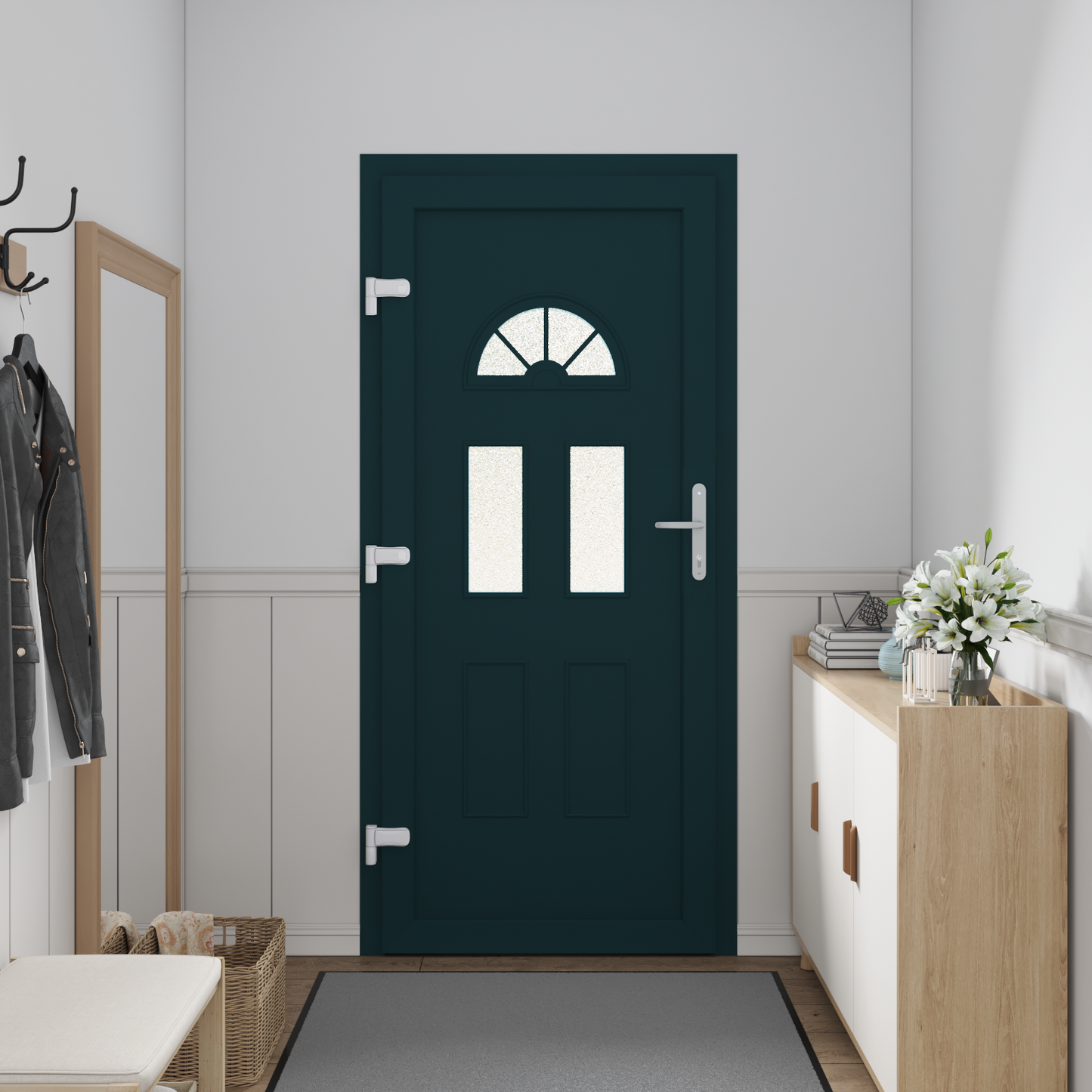 Porta Frontale Antracite PVC