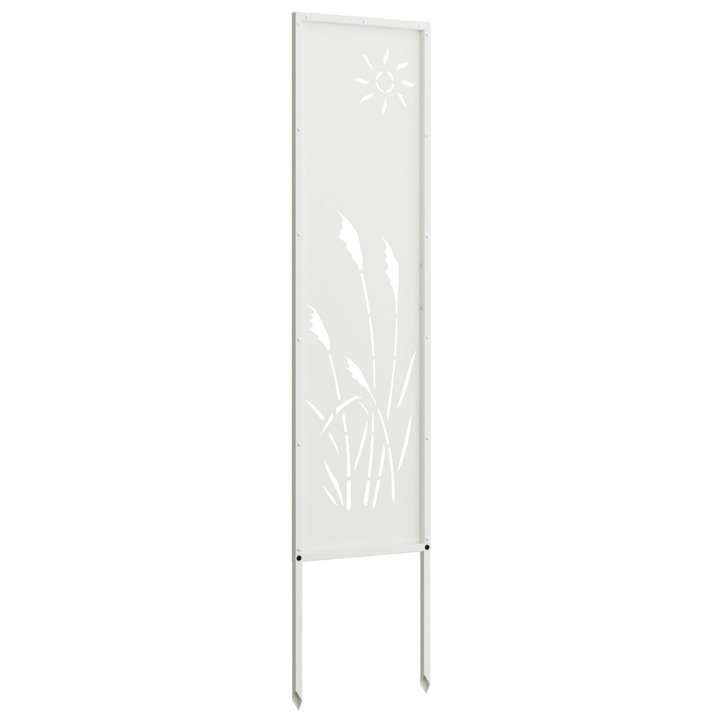 Pannello Decorativo da Giardino Altro Bianco 32 x 140 cm