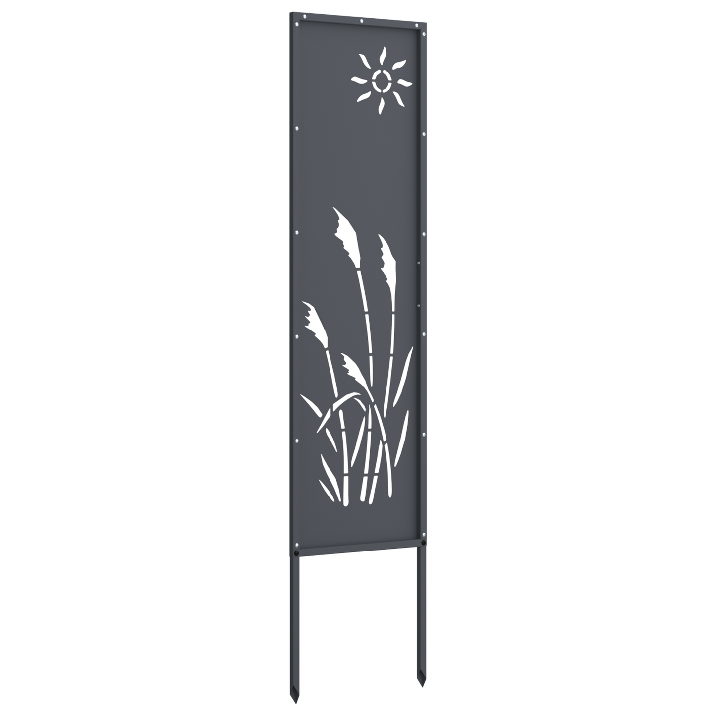 Pannello Decorativo da Giardino Altro Antracite 32 x 140 cm