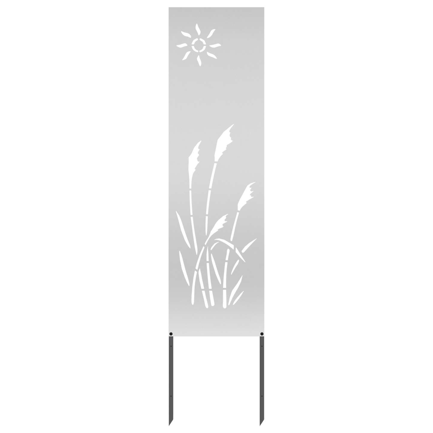 Pannello Decorativo da Giardino Altro Argento 32 x 140 cm