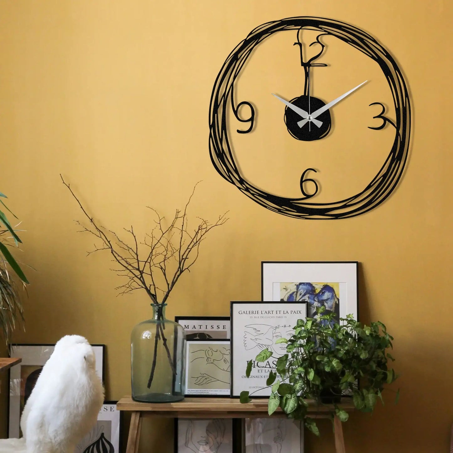 Decorative Metal Wall Clock - homemem39