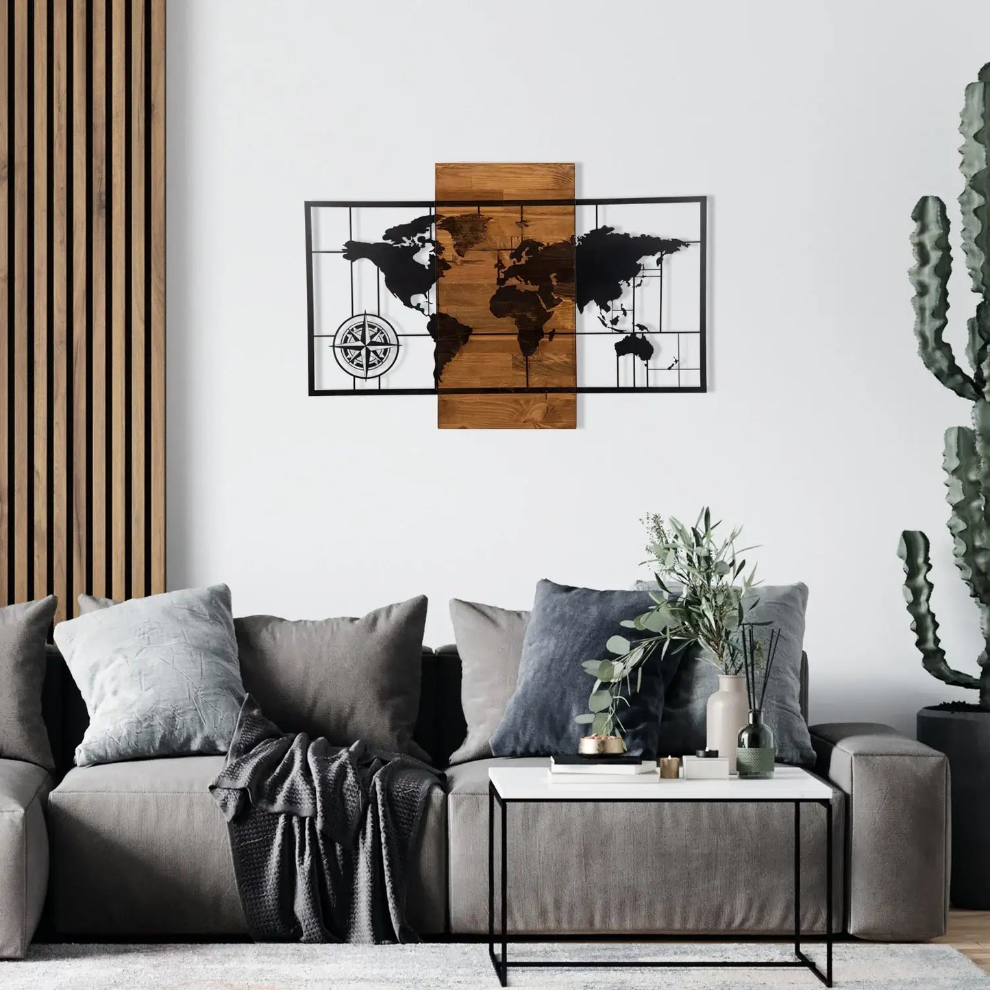 Decorative Wooden Wall Accessory - homemem39