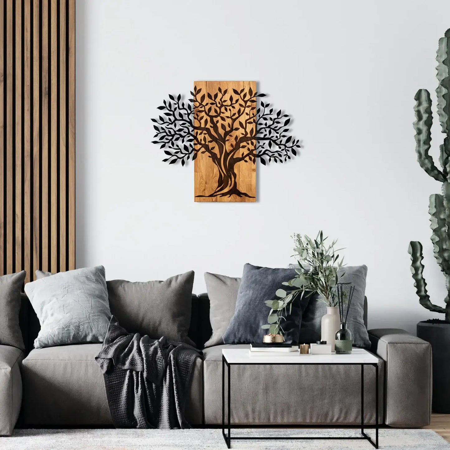 Decorative Wooden Wall Accessory - homemem39