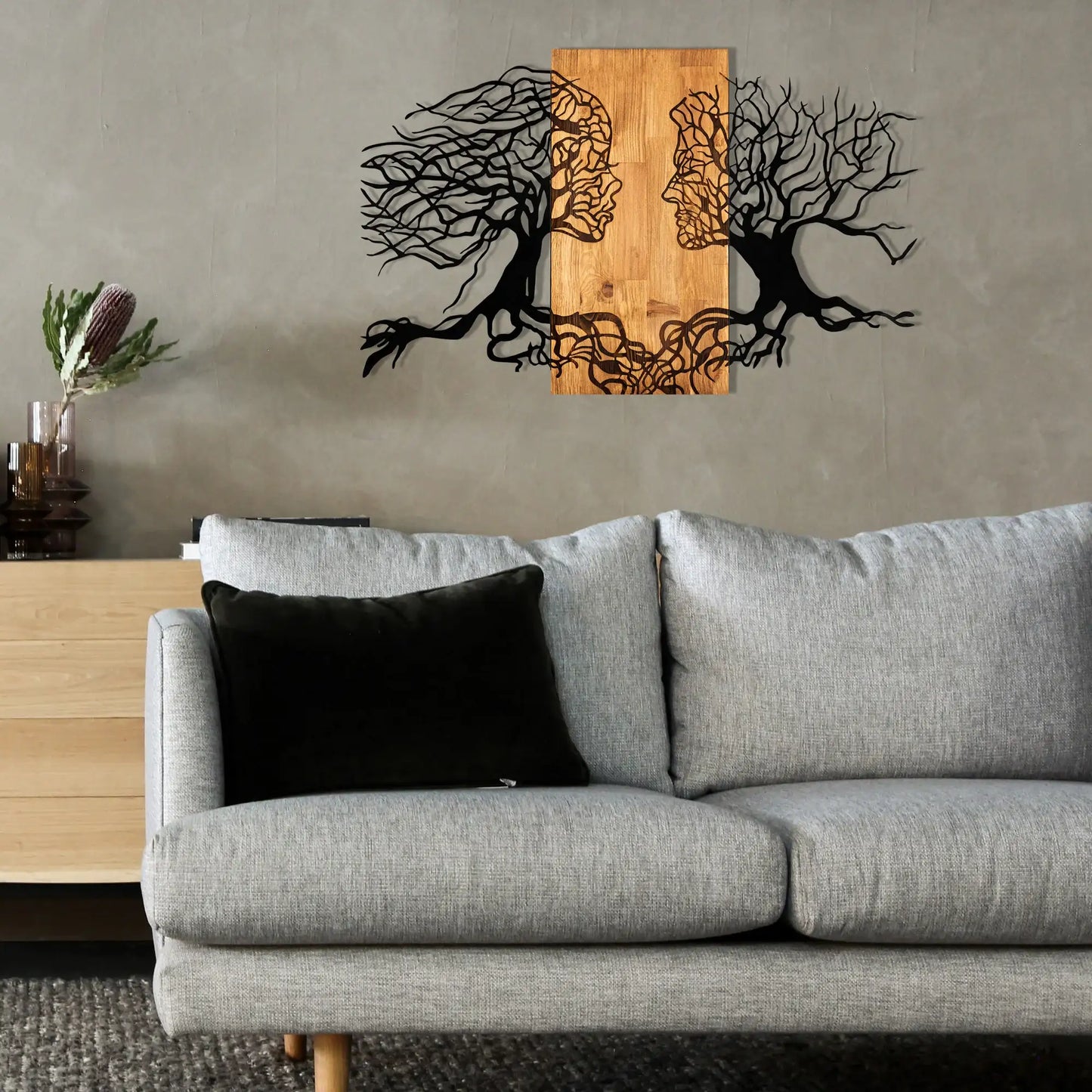 Decorative Wooden Wall Accessory - homemem39