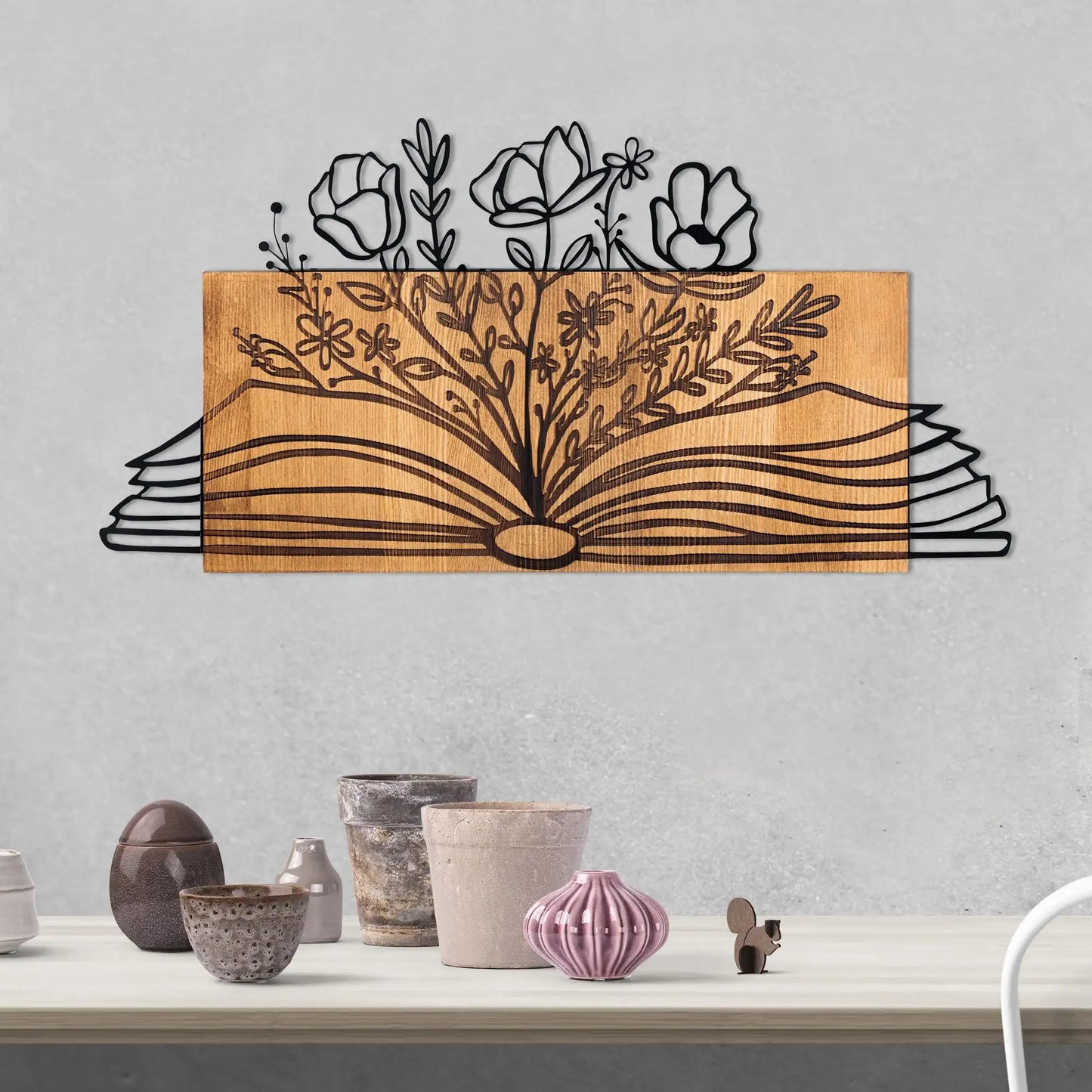 Decorative Wooden Wall Accessory - homemem39