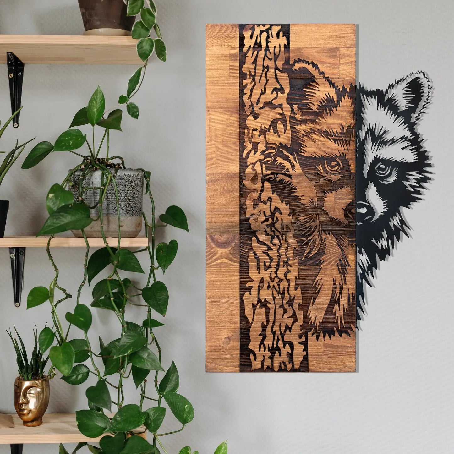 Decorative Wooden Wall Accessory - homemem39