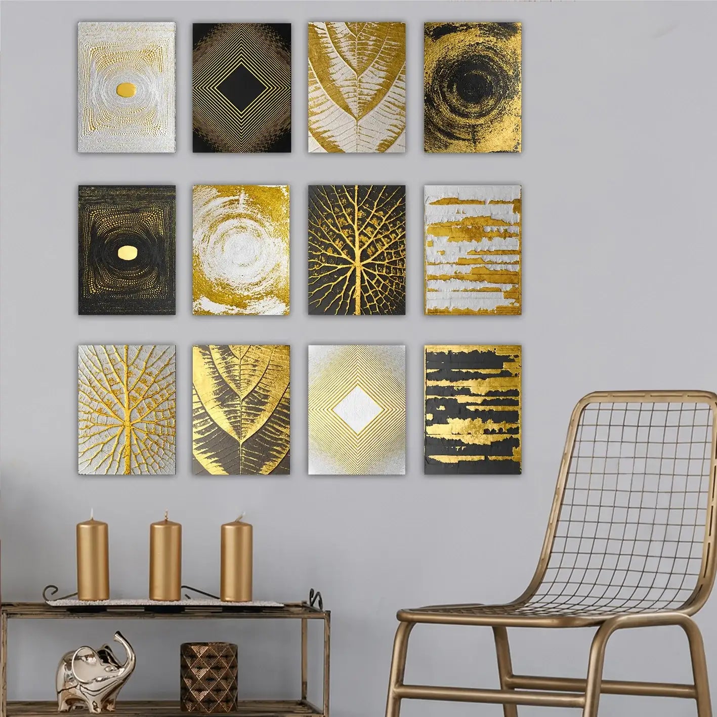 Decorative MDF Painting (12 Pieces) - homemem39