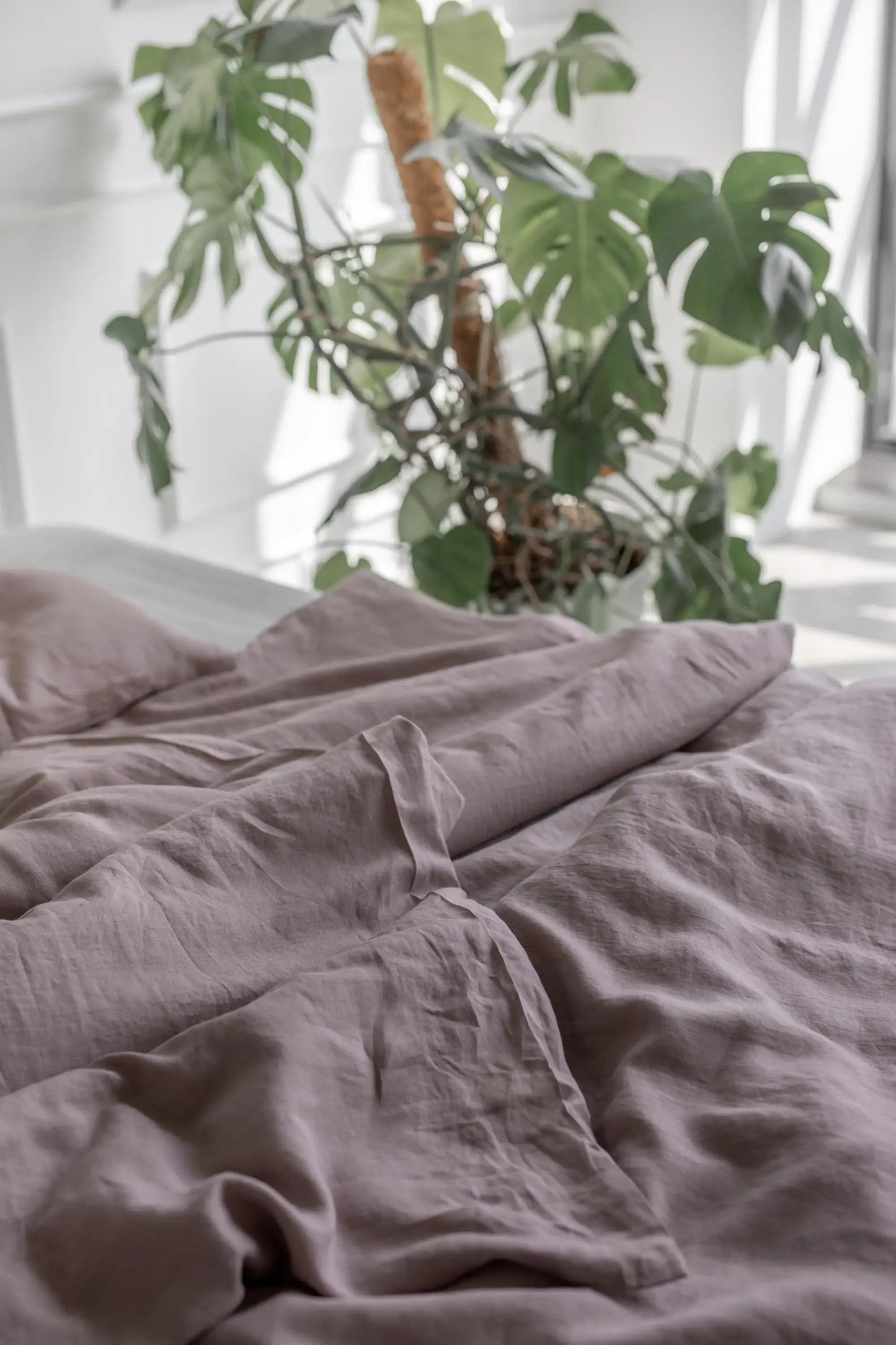 Copripiumino in lino in Rosy Brown - homemem39