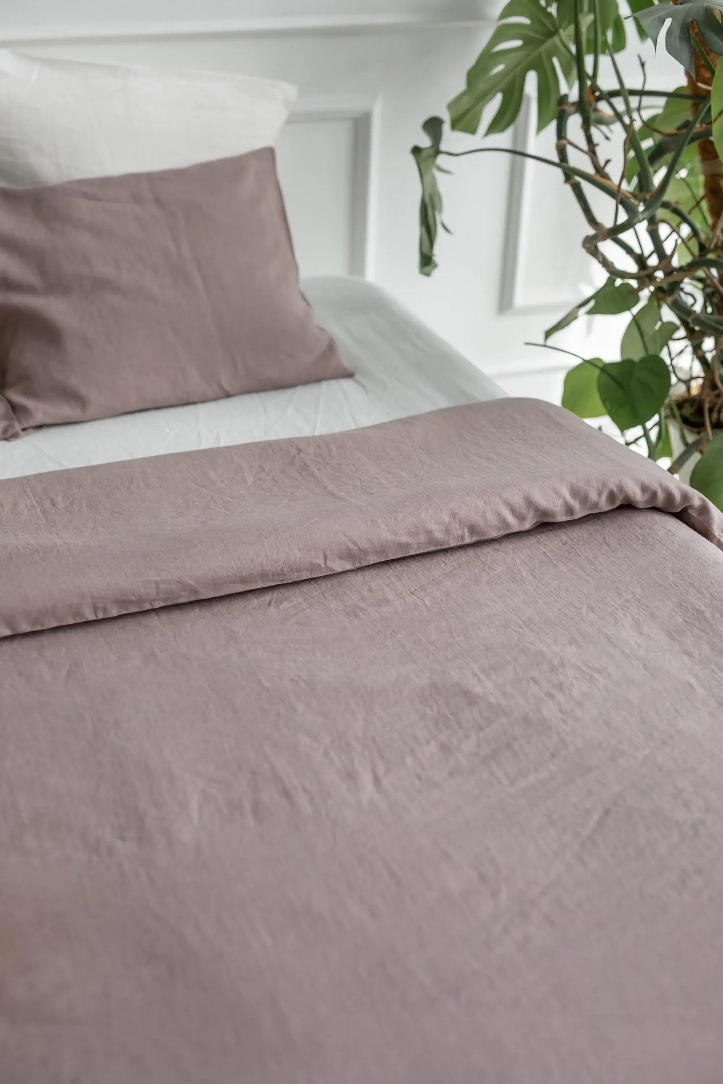 Copripiumino in lino in Rosy Brown - homemem39