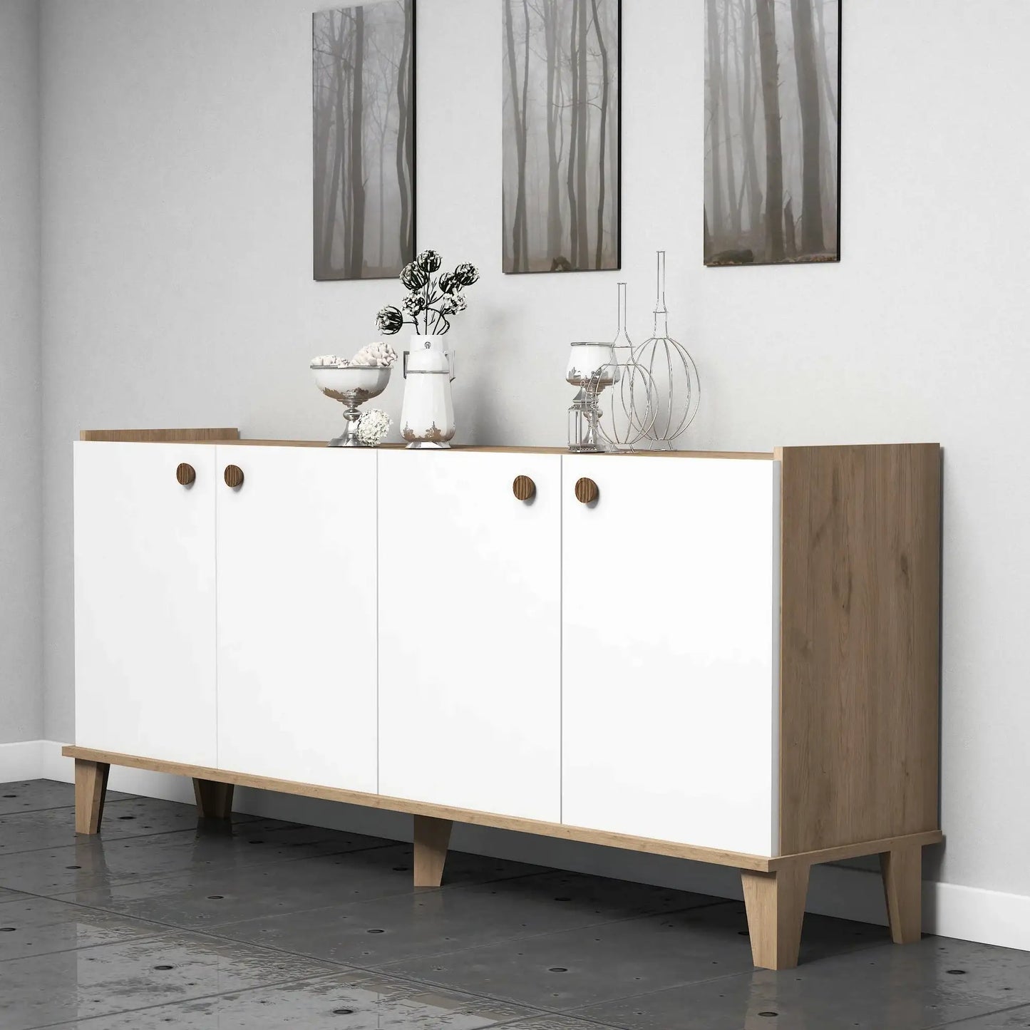 Console in Melamina Atlantic Pine - homemem39