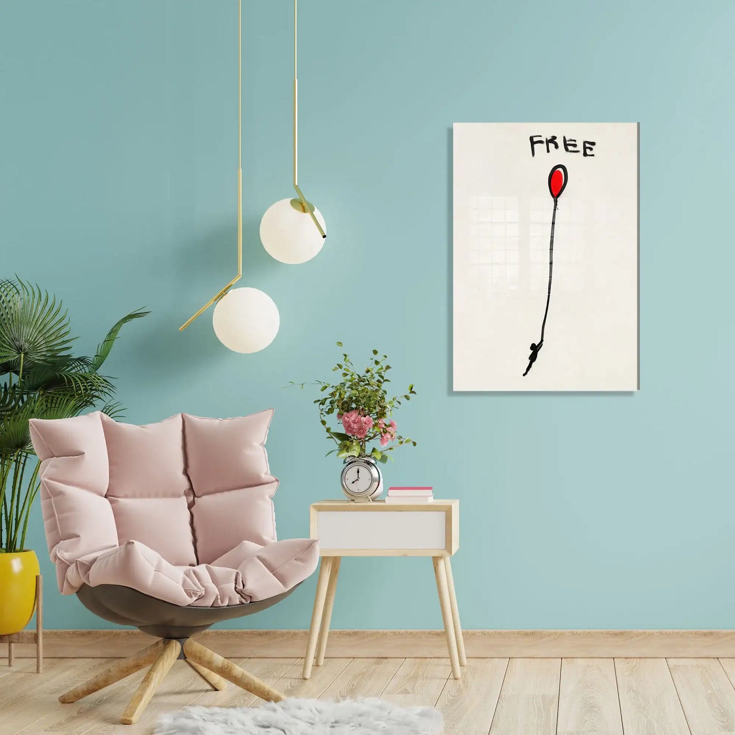 Decorative Tempered Glass Painting - homemem39