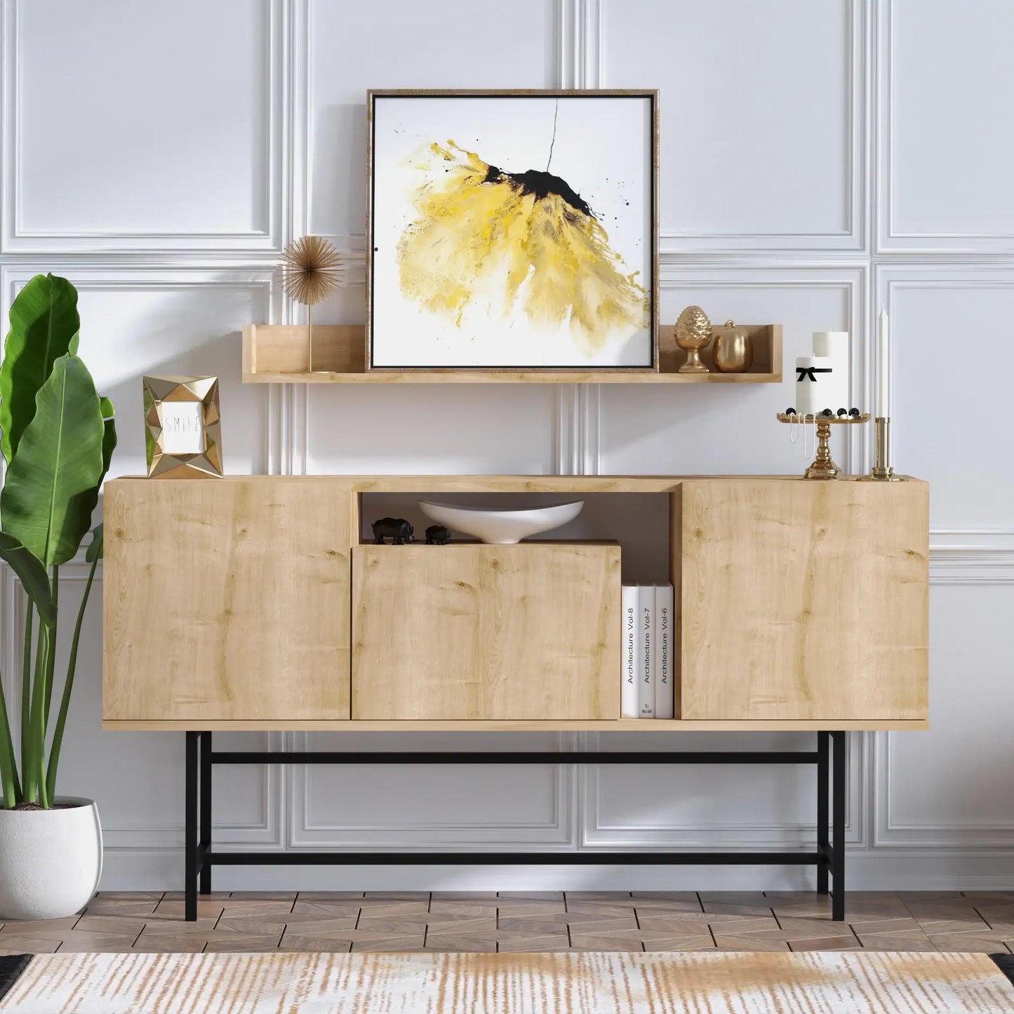 Console in Melamina Atlantic Pine - homemem39
