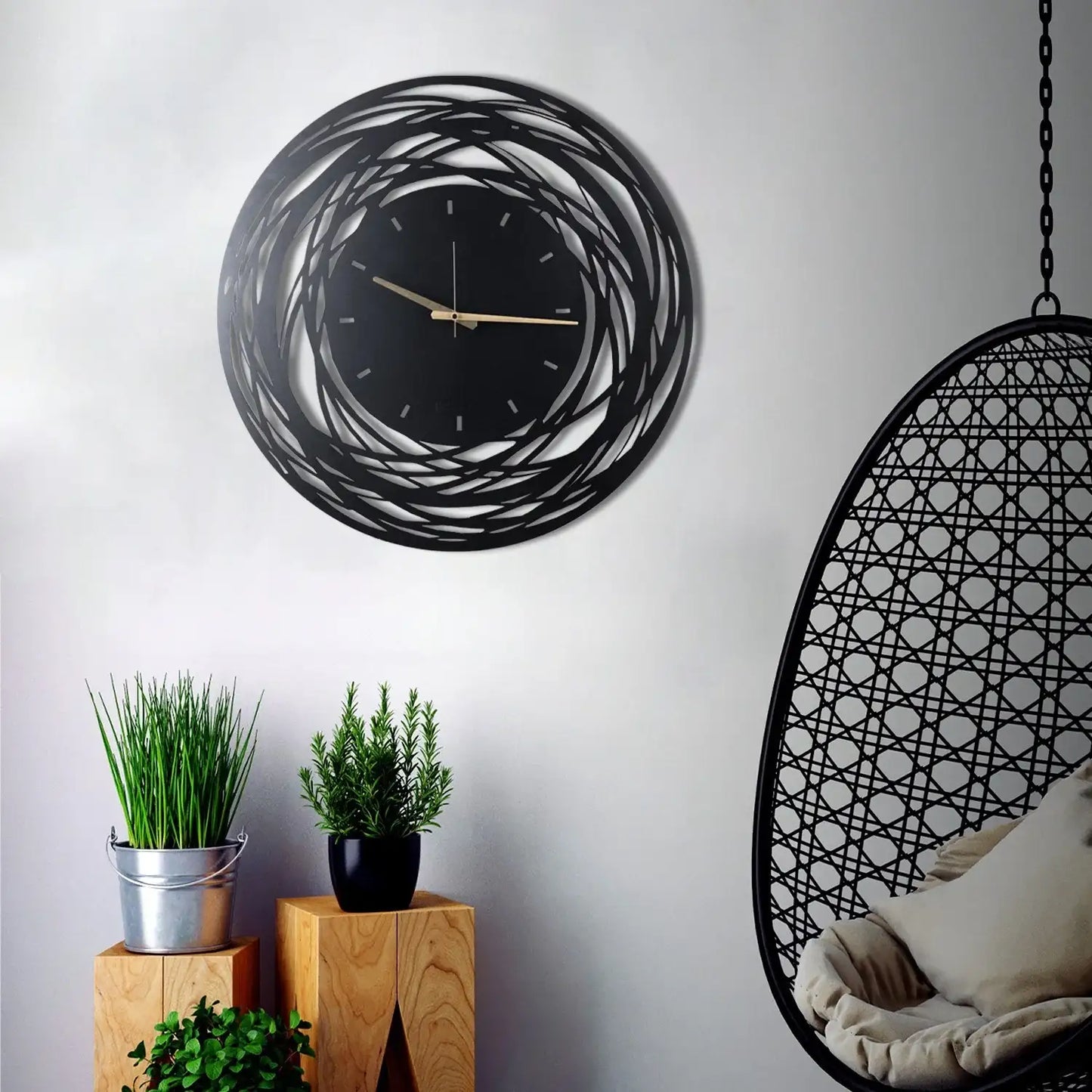 Decorative Metal Wall Clock - homemem39