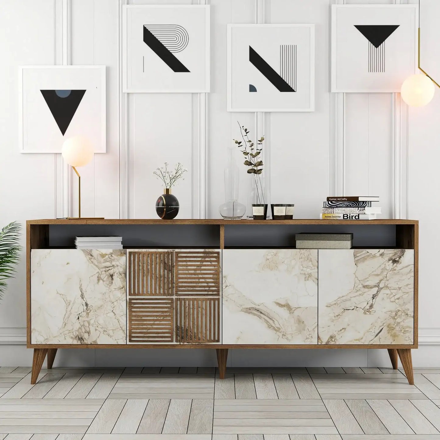 Console in Melamina Atlantic Pine - homemem39