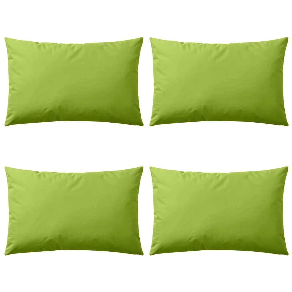 Cuscini da Esterno 4 pz 60x40 cm Verde Mela - homemem39
