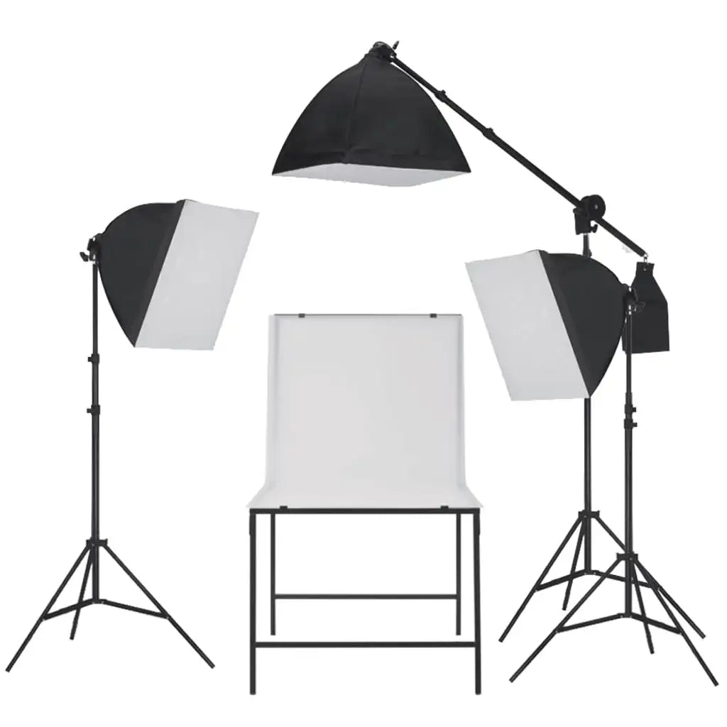 Kit di Luci Softbox e Tavolo Fotografico per Studio Fotografico - homemem39