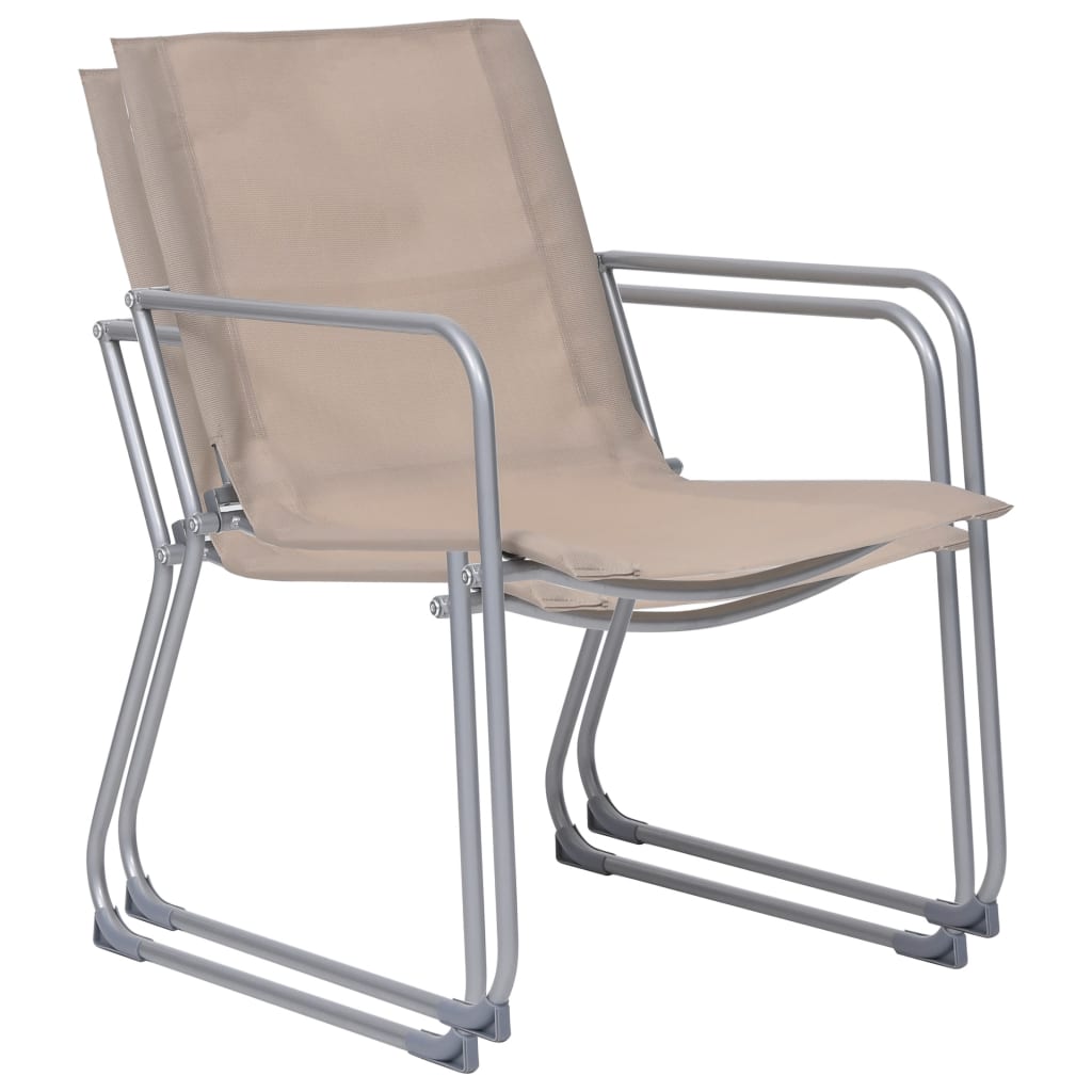 Set Divano da Giardino 4 pz in Tessuto e Acciaio Grigio Talpa - homemem39