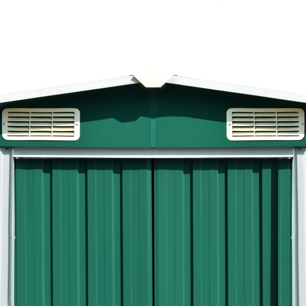 Casetta da Giardino 257x298x178 cm in Metallo Verde - homemem39