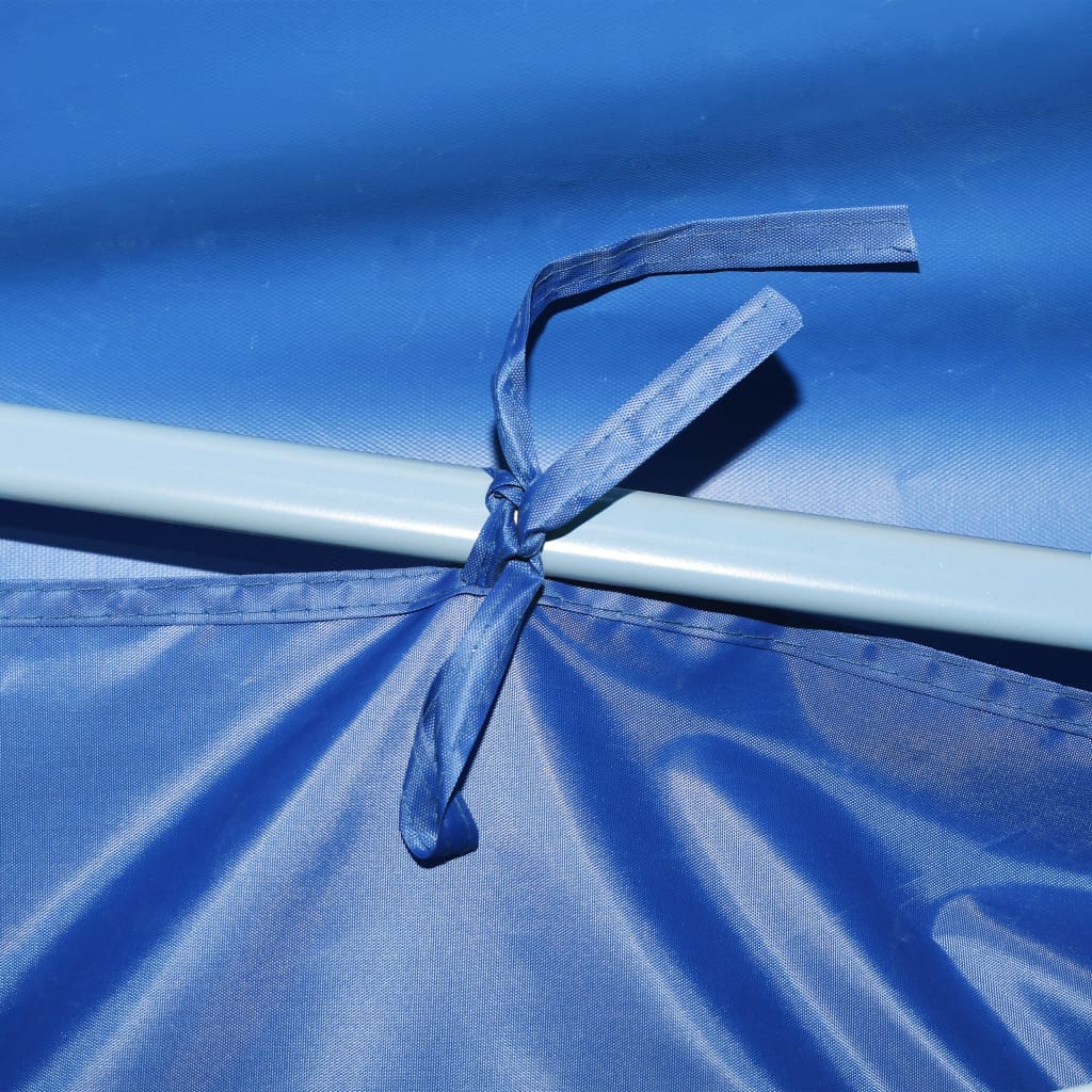 Tenda Pieghevole Pop-Up con 8 Pareti Laterali 3x9 m Blu - homemem39