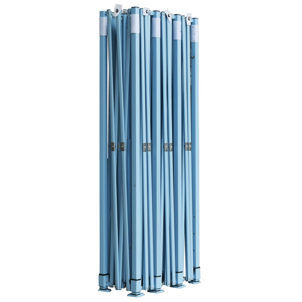 Tenda Pieghevole Pop-Up con 8 Pareti Laterali 3x9 m Blu - homemem39