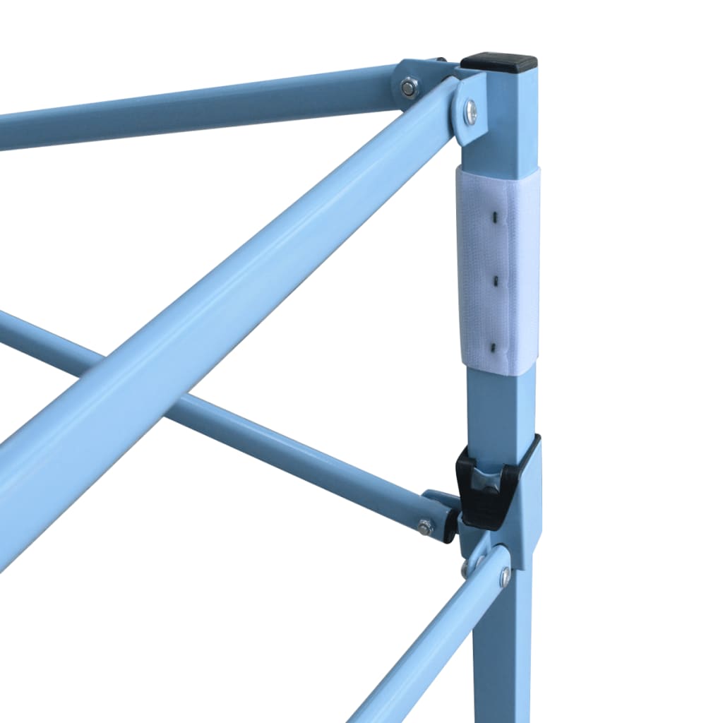Tenda Pieghevole Pop-Up con 8 Pareti Laterali 3x9 m Blu - homemem39