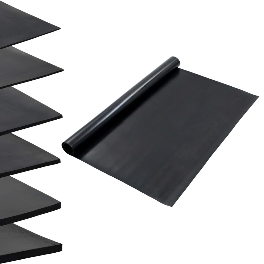 Tappetino Antiscivolo in Gomma 1,2x2 m 2 mm Liscio - homemem39