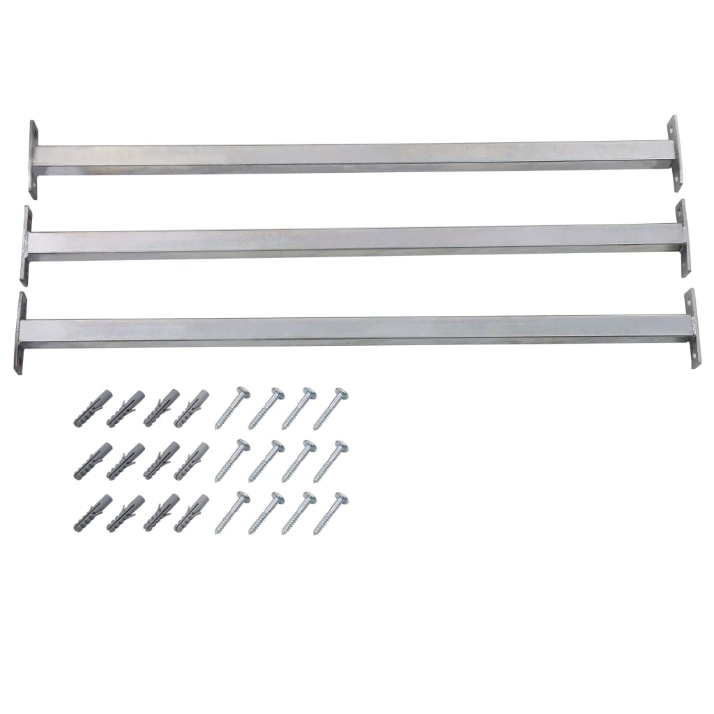 Barre di Sicurezza per Finestra Regolabili 3 pz 710-1200 mm - homemem39