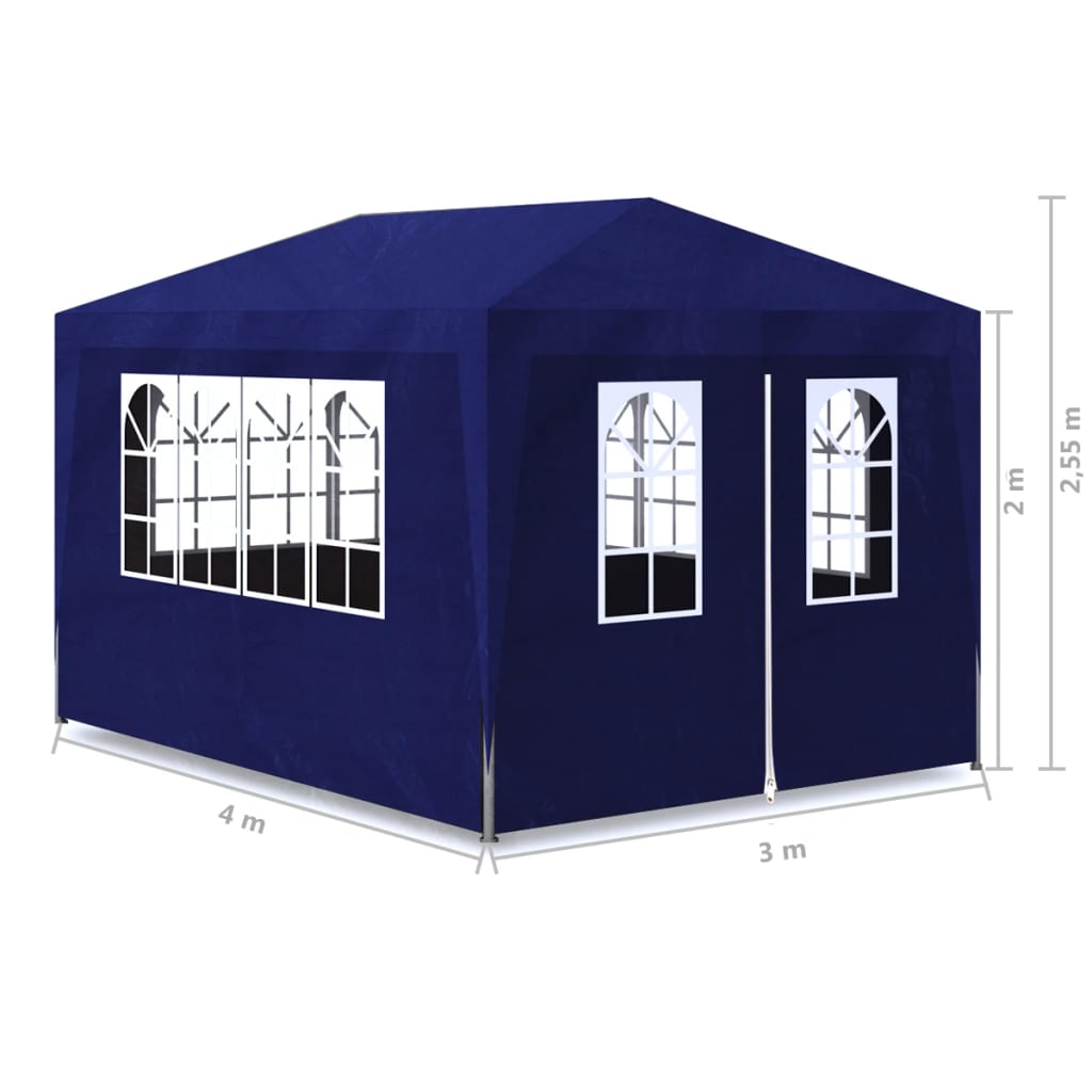 Tenda per Feste 3x4 m Blu - homemem39