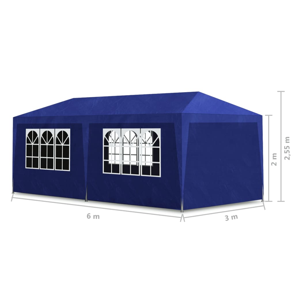 Tenda per Feste 3x6 m Blu - homemem39