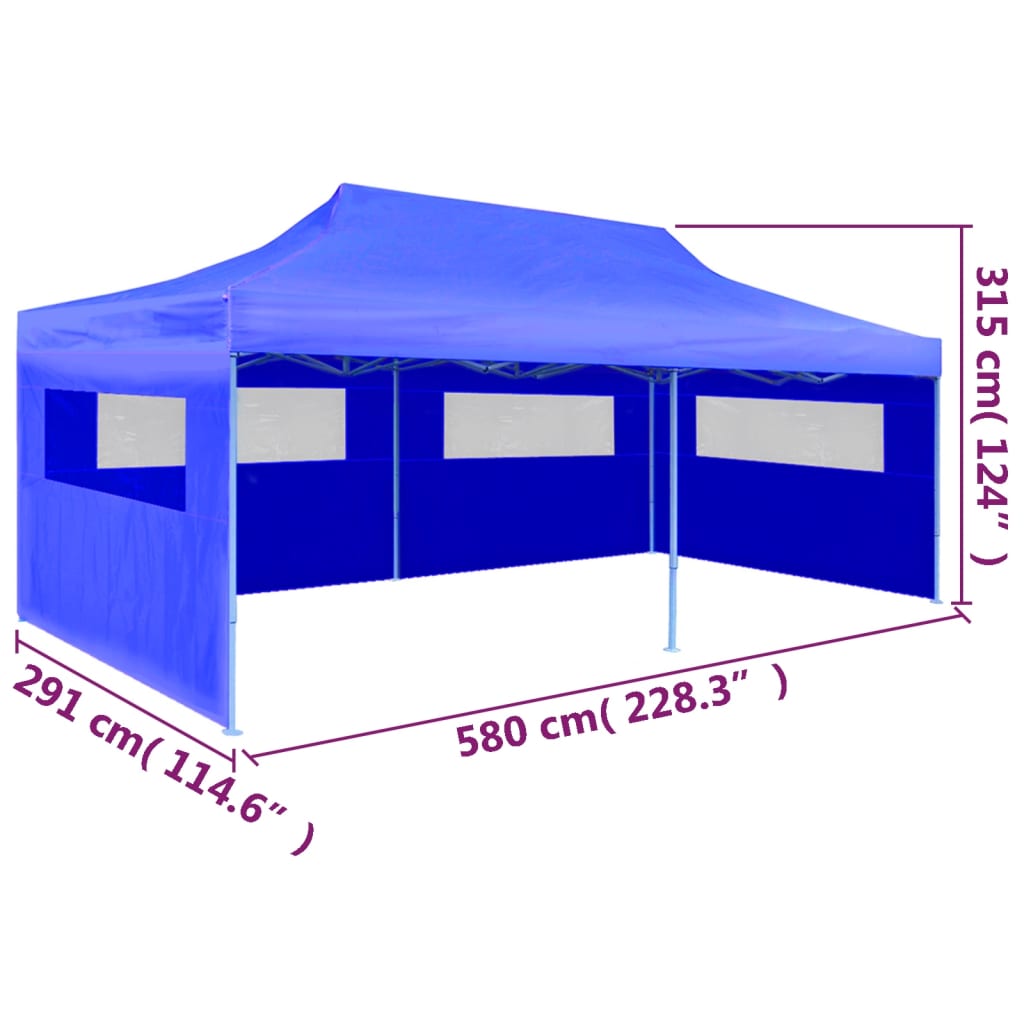 Tenda per Feste Pop-up Pieghevole Blu 3 x 6 m - homemem39